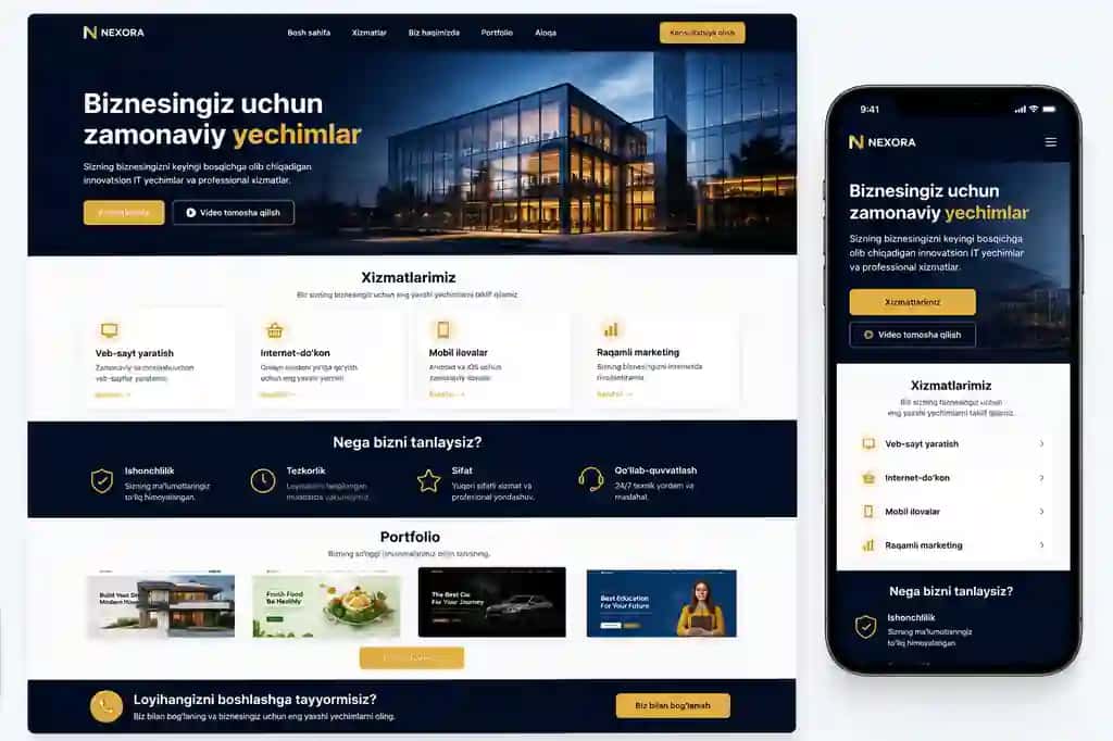 Modern Business Landing Page – HTML & CSS
