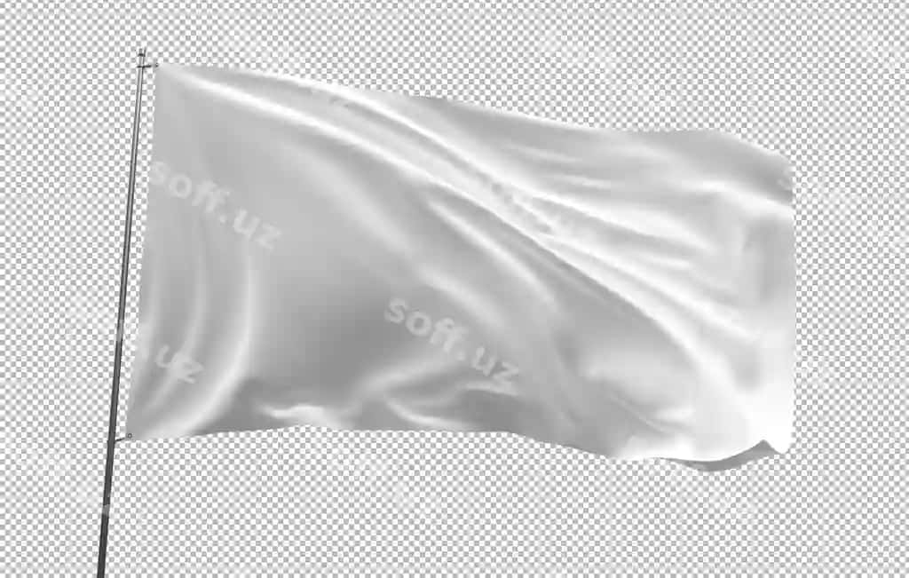 Flagni ochiq fonda chalg'ish | Waving flag transparent background