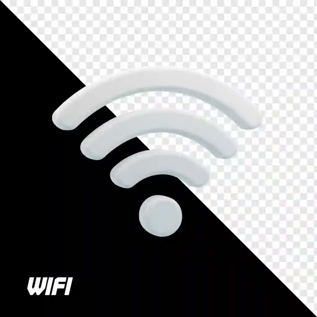 3D Wi-Fi tarmoq signali belgisi | 3d wifi network signal icon