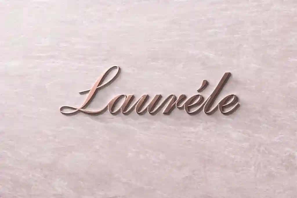 Logo maketi 3D old pushti marbel devori | Logo mockup 3d front pink marbel wall