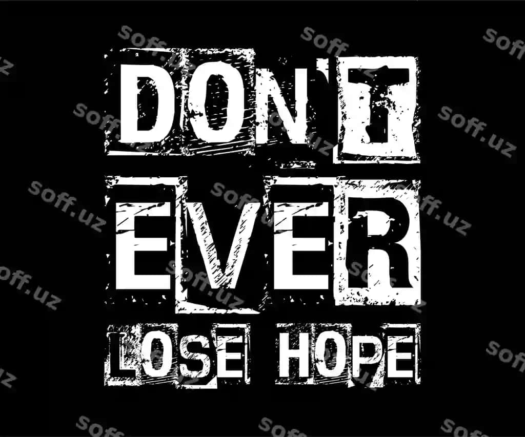 Hech qachon bermang vector tipografiyasi futbolka dizayni | Never give up vector typography tshirt design