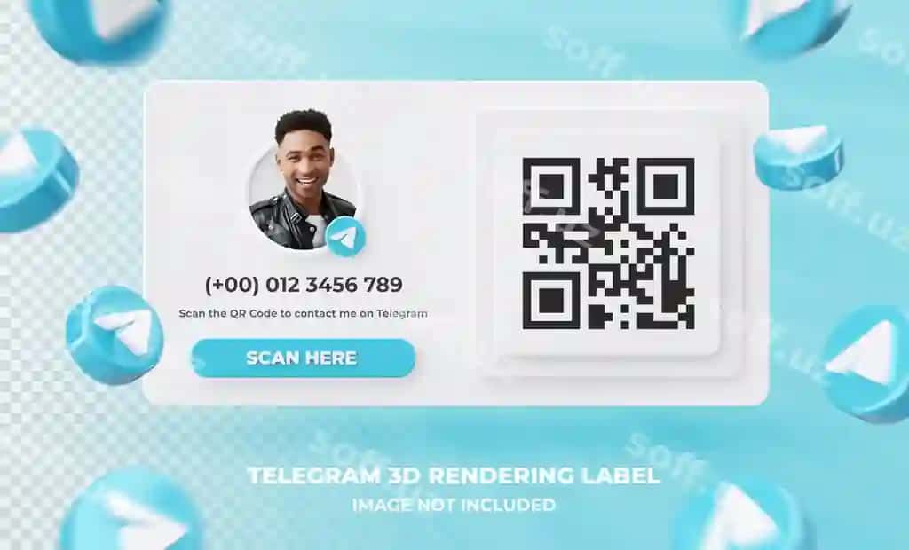 Baner ikon profil telegram 3d rendering label isolatsiya | Banner icon profile telegram 3d rendering label isolated