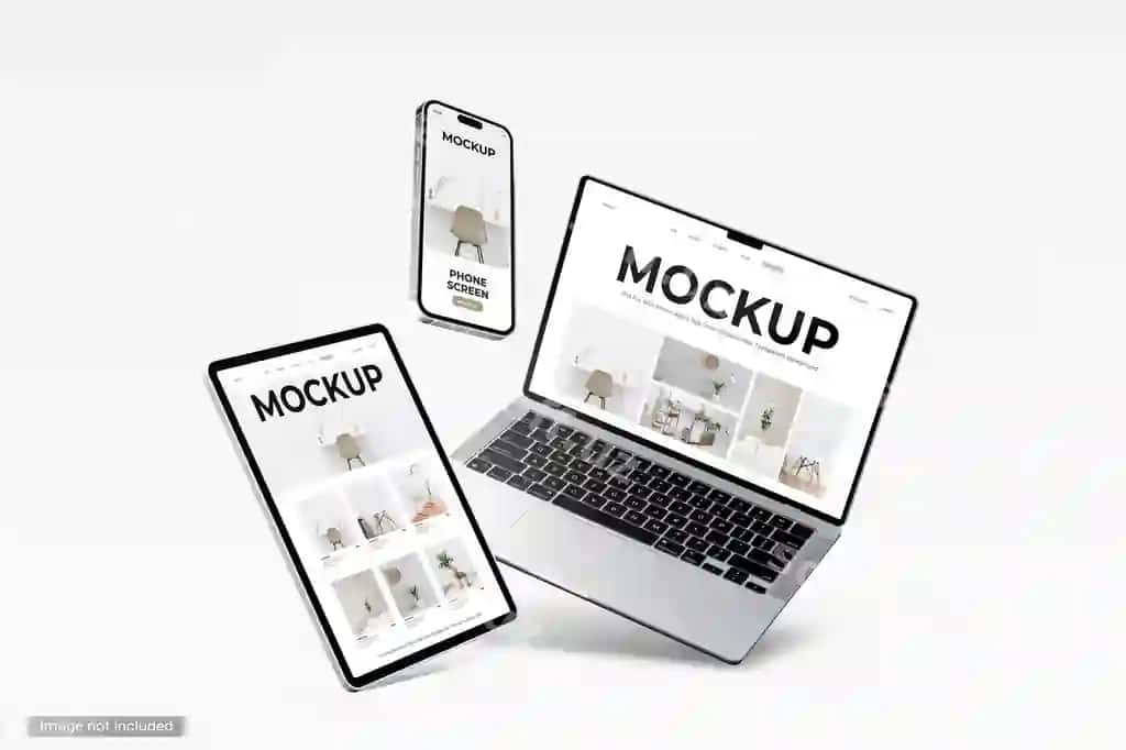 Raqamli qurilmalar ekran maketi | Digital devices screen mockup