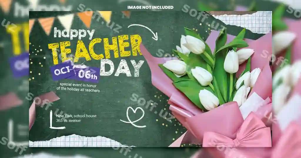 O'qituvchilar kuni plakat | Teachers day poster