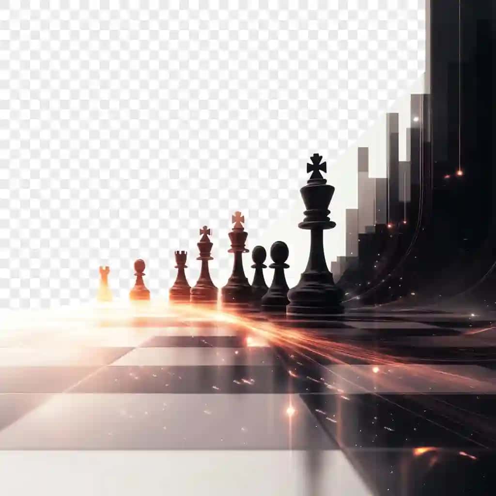 Shahar fonida shaxmat taxtasi | Chess board with city background