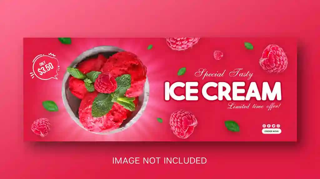 Yozgi ichimliklar menyusi reklamasi facebook qopqog'i banner shablon premi | Summer drink menu promotion facebook cover banner template premi
