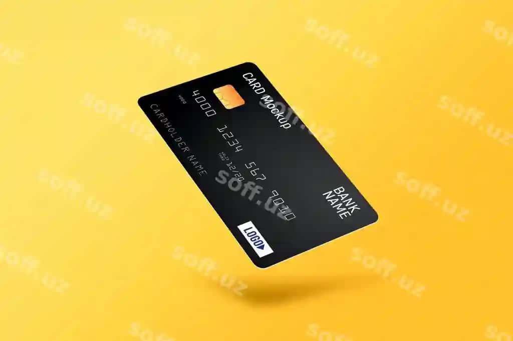 Plastik kredit karta mockup | Plastic credit card mockup