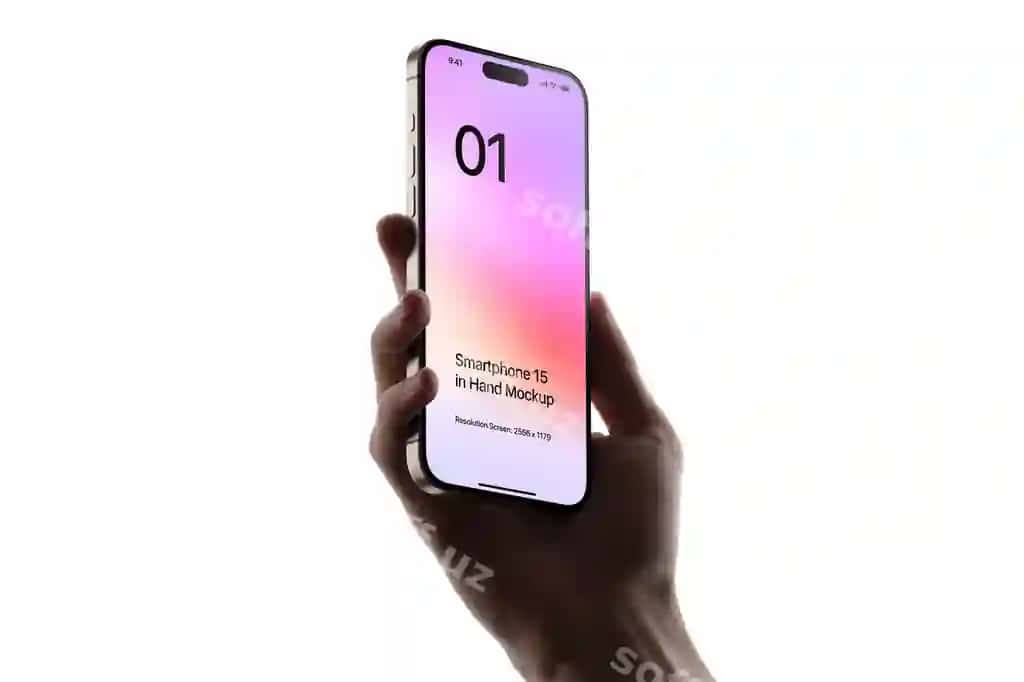 Smartfon qo'l maketi | Smart phone hand mockup
