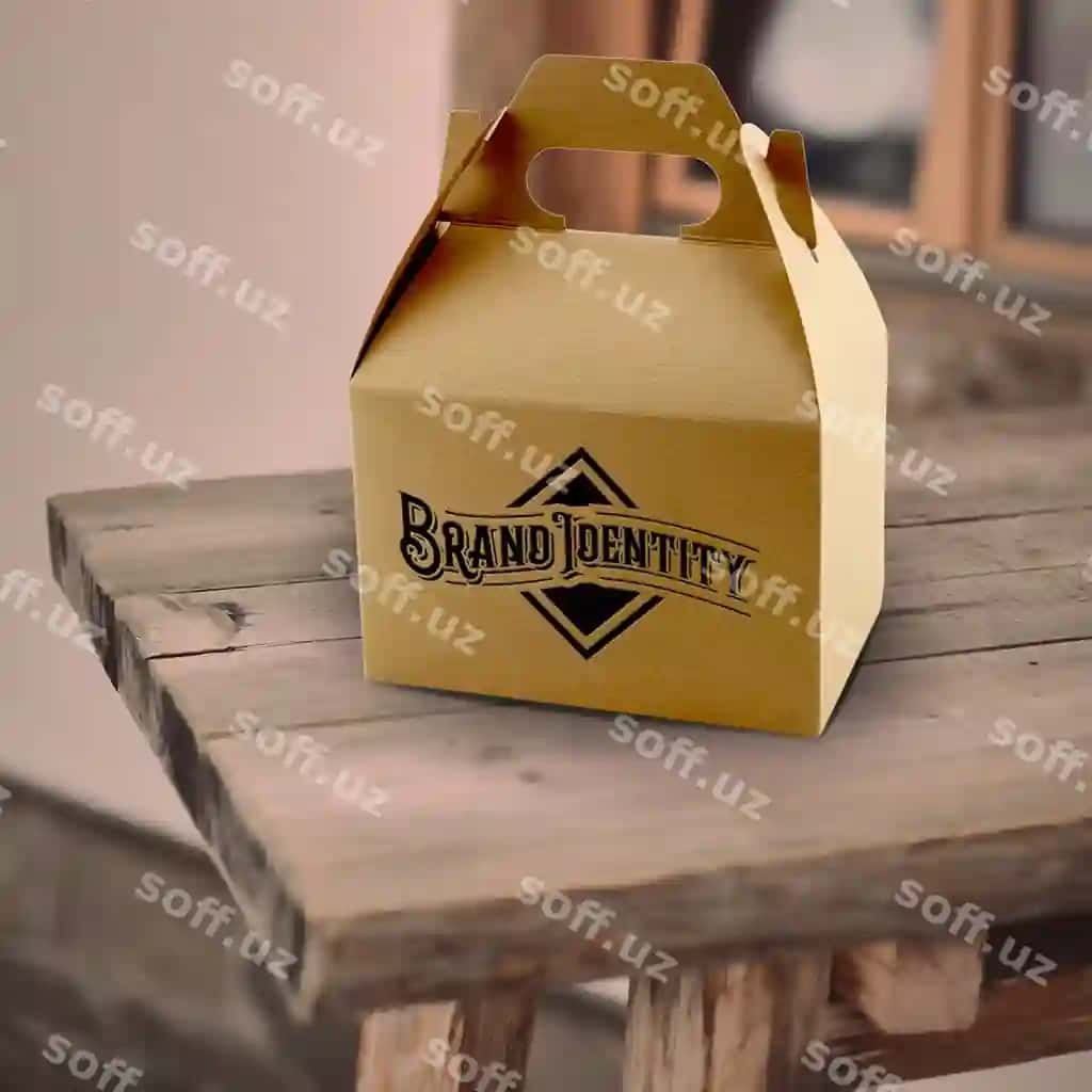 Qutili qadoqlash maketi | Box packaging mockup