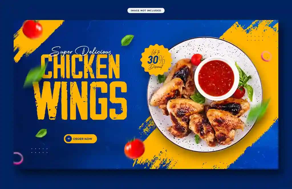 Oziq-ovqat menyusi restoran veb-banner shabloni Facebook qopqog'i posti shabloni | Food menu restaurant web banner template facebook cover post template