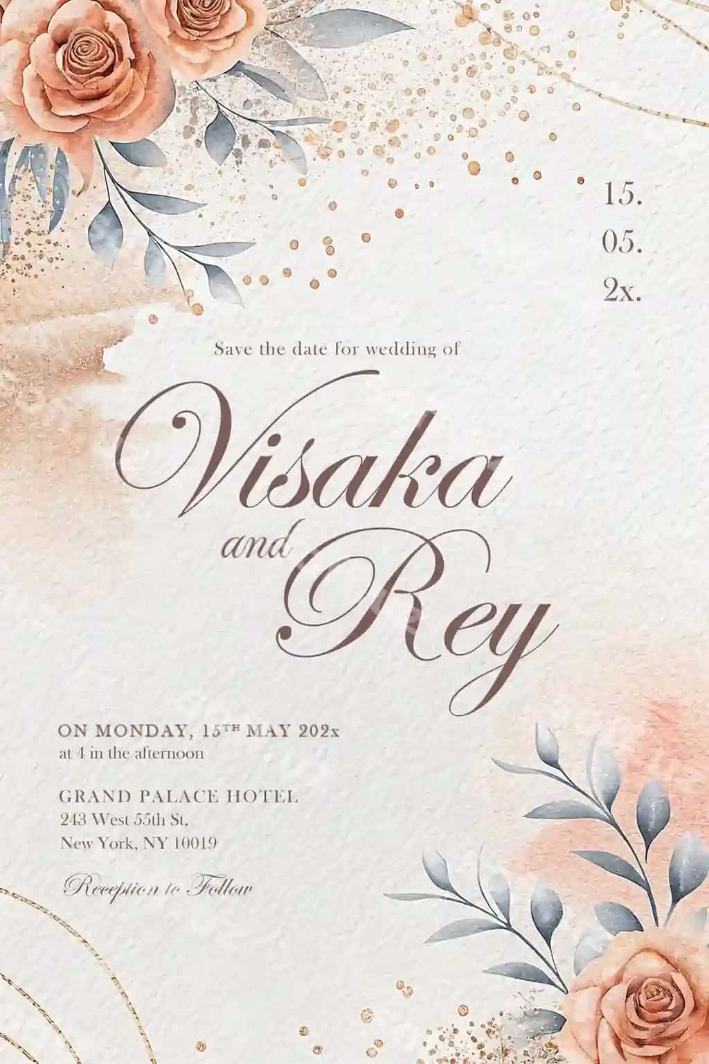 Visaka rey to'y taklifnomasi | Visaka rey wedding invitation
