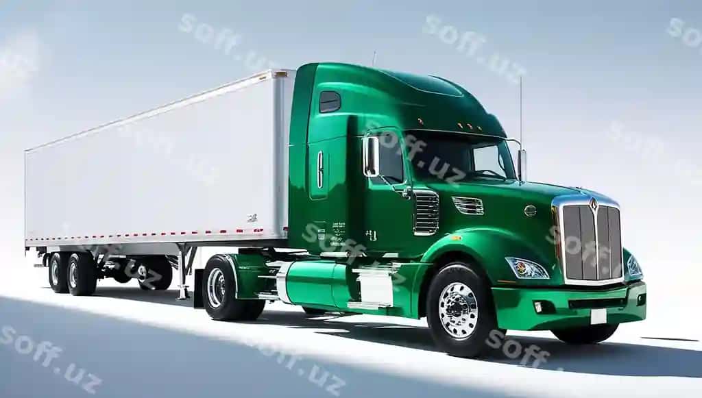 Yuk avtomobili logotipi oq fondaa | Truck logo white background 2