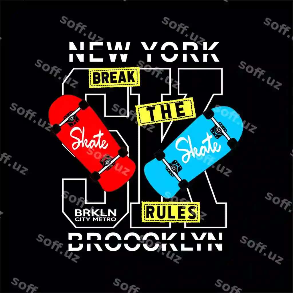Skate board tipografiyasi futbolka grafikalar vektorlari | Skate board typography t shirt graphics vectors