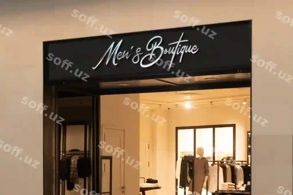 Beyquvvali logo namuna 3d render fassada belgi | Luxury logo mockup 3d rendering facade sign
