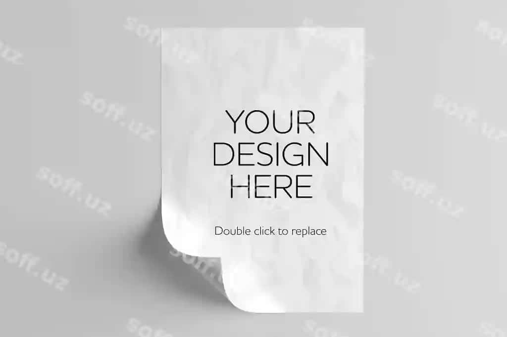 A4 varaq mockup | A4 paper sheet mockup