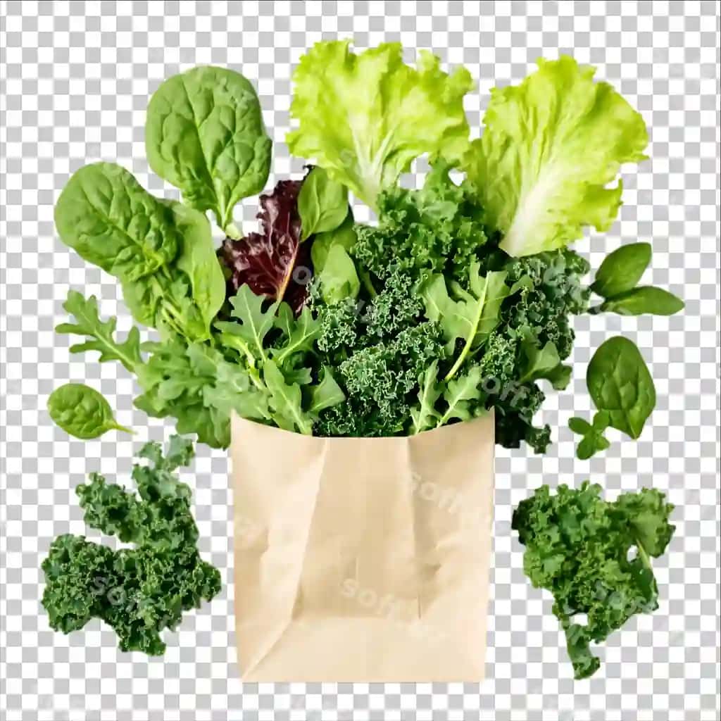 Yangi yaproqli sabzilar qog'oz tori qutisi | Fresh leafy greens paper bag
