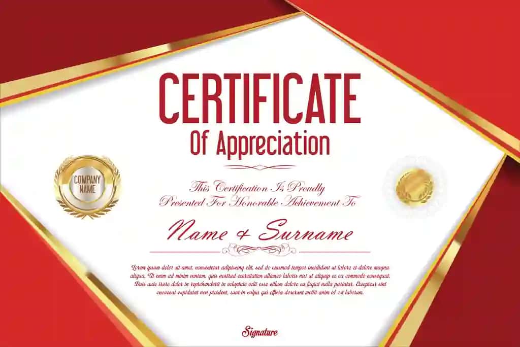 Sertifikat | Certificate