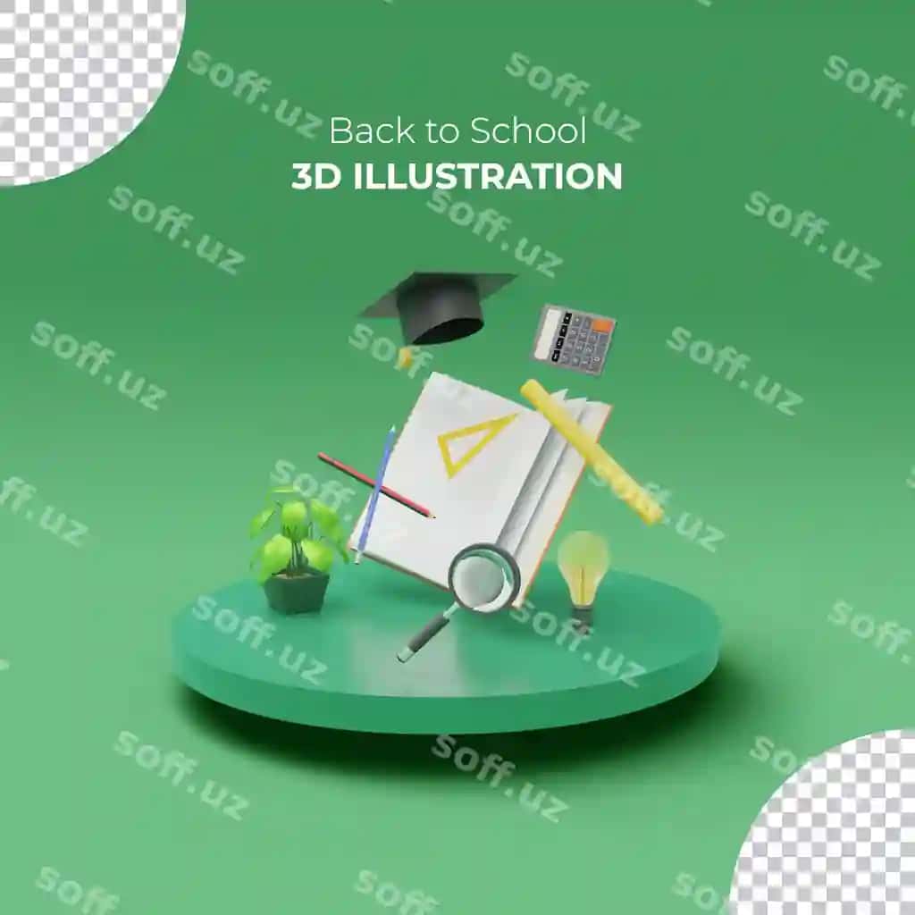 Maktabga qaytish tushunchasi ta'lim vositi bilan | Back school concept with educational instrument