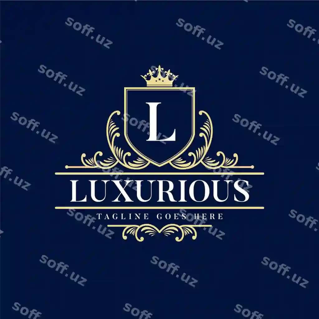 Qadimiy retro boylik viktorian qalamli heraldik emblema logotipi | Antique retro luxury victorian calligraphic heraldic emblem logo