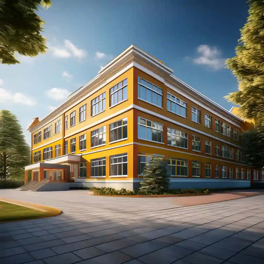 Orqa maktab binosi | Back school school building