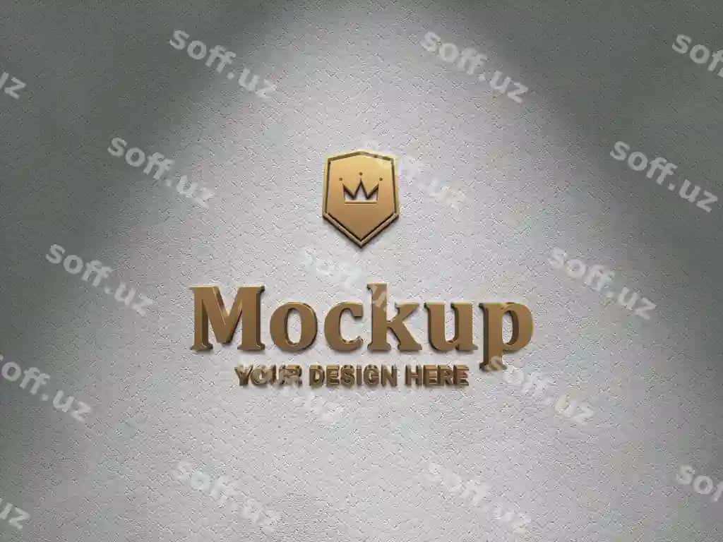 Hasharotli oltin logotip dizayni | Luxurious golden logo design