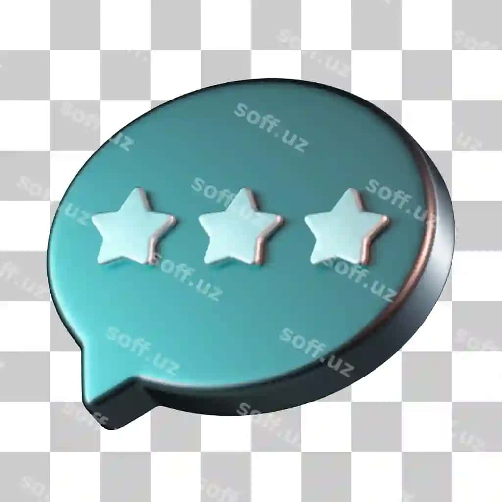 Fikr-mulohaza 3D belgisi | Feedback 3d icon