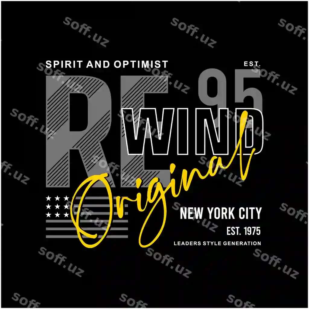 Qaytish slogan tipografik dizayn futbolka nakleyka devor rasmlari premium | Rewind slogan typography design t shirt sticker wall muralls premium