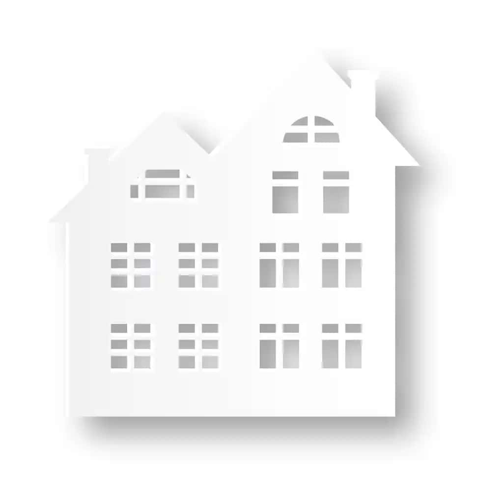 Origamik shahar qurilishi oq qog'ozdan kesilgan uy | Origamic city building white paper cut house