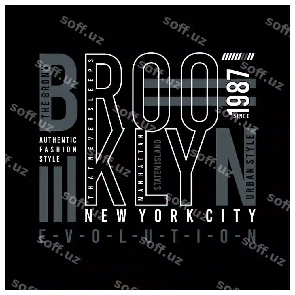 Bronx Brooklyn tipografiya futbolka bosmasi | Bronx brooklyn typography tshirt print