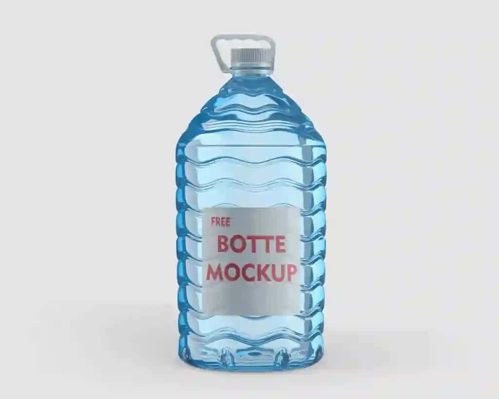 Bepul shisha maketi yozilgan shisha suv | Bottle water that says free bottle mockup