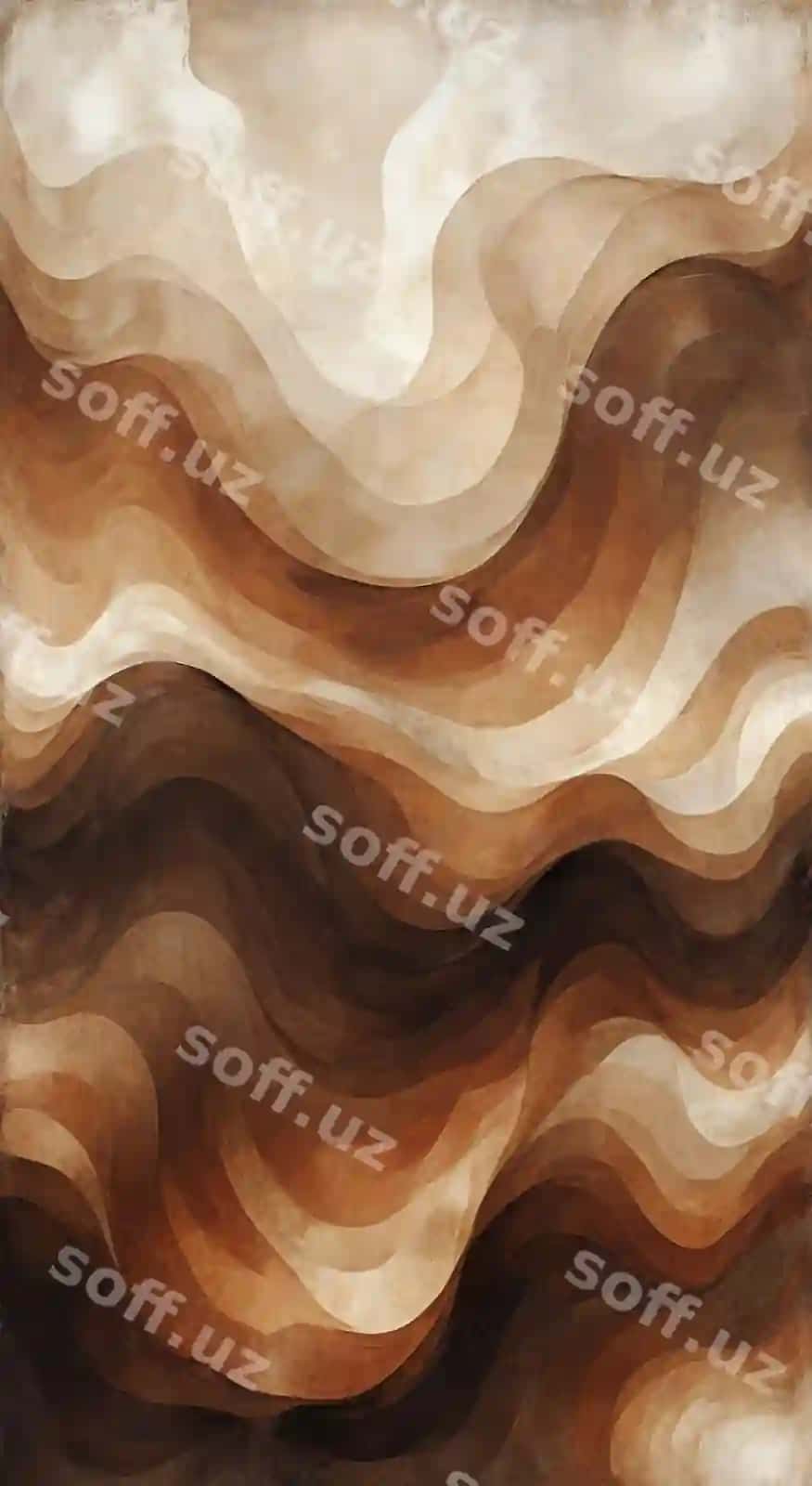 Jigarrang tan anqaraksi naqsh jigarrang oq aylanma bilan | Brown tan abstract pattern with brown white swirl