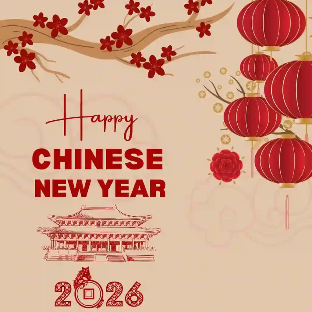 Psd xitoylik yangi yil shablonini loyihalash ijtimoiy media post shabloni | Psd chinese new year template design social media post template