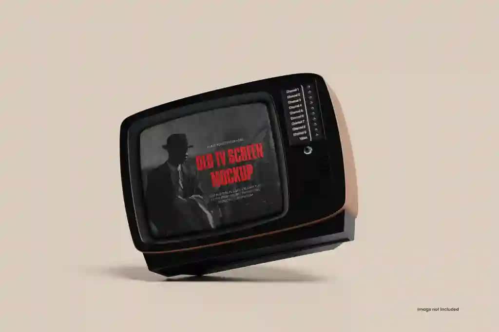 Eski televizor maketi | Old tv mockup