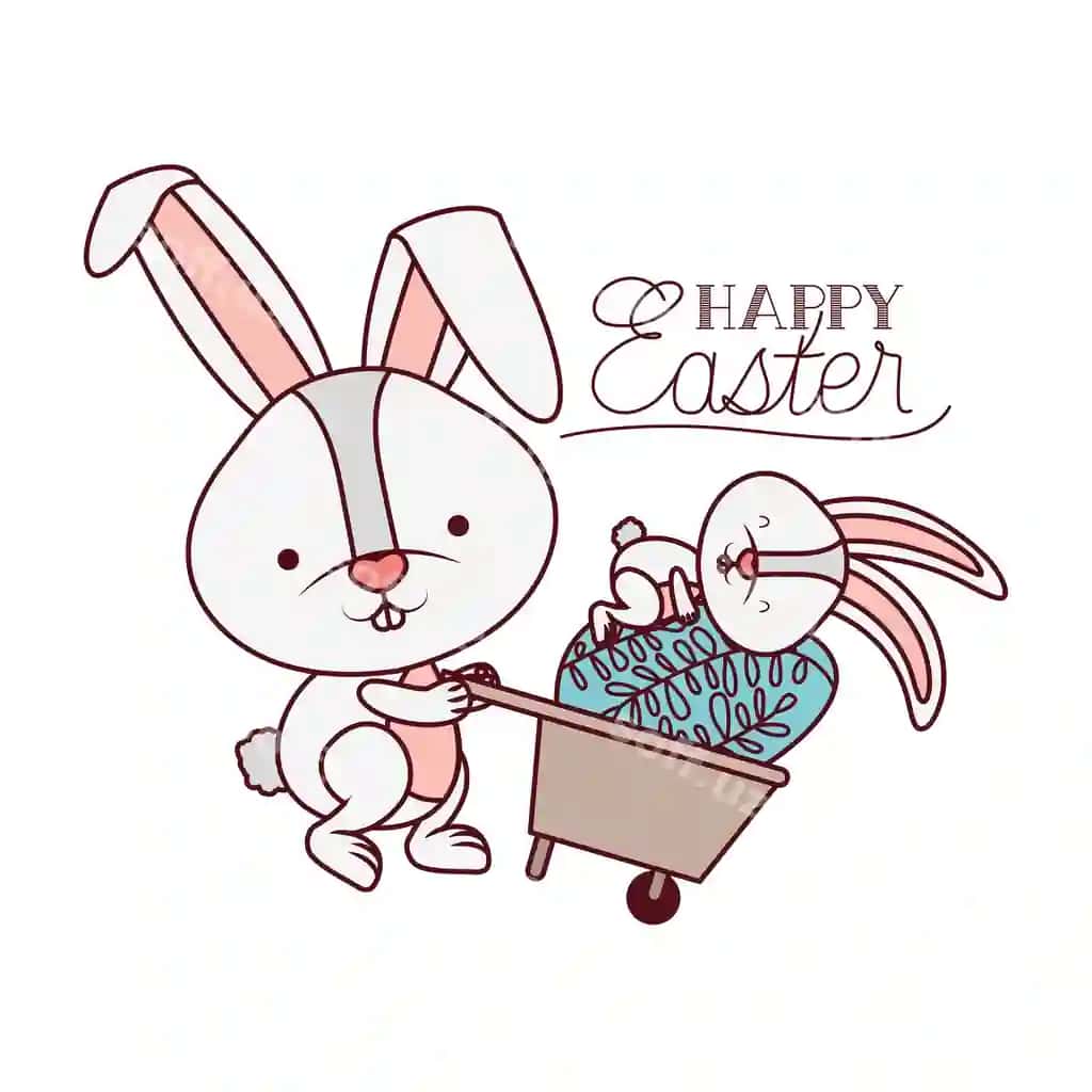Baxtiyor Paskalya yorliq tuxum ajraltirilgan ikon | Happy easter label with egg isolated icon