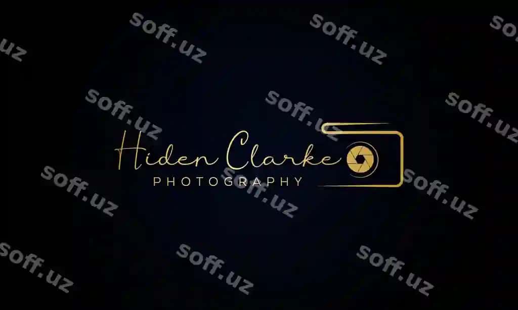 Fotografiya tipografiya imzo logotipi fotograf kamera logotipi | Photography typography signature logo photographer camera logo
