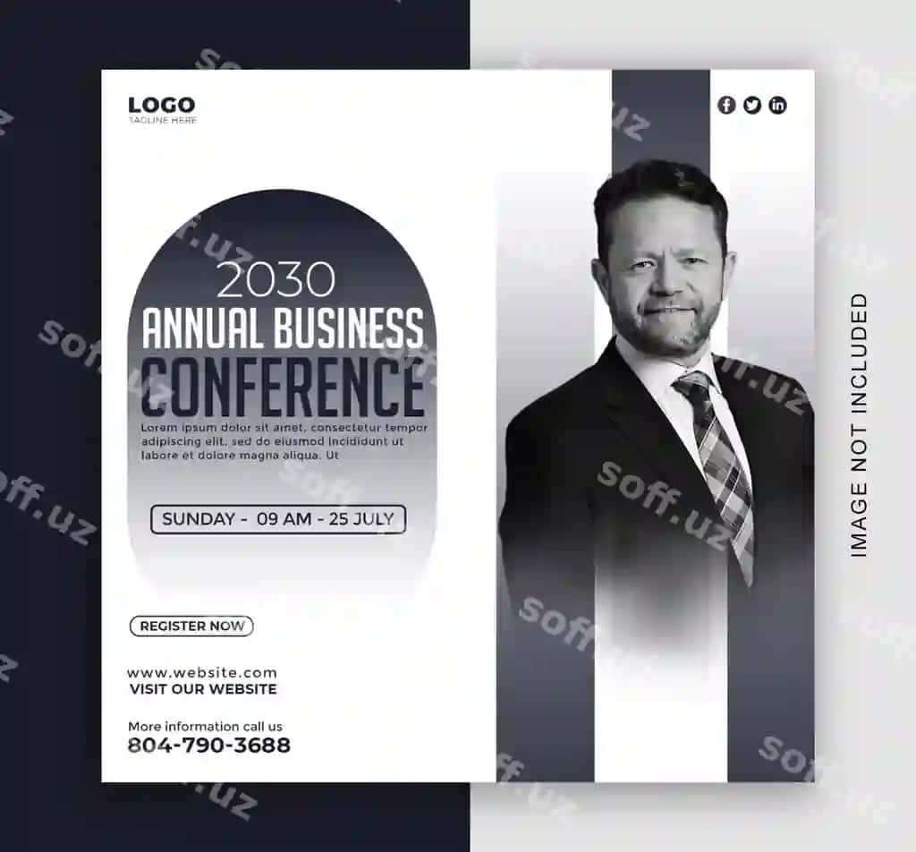 Biznes vizit kartasi erkak kostyum va galstuk bilan | Business card with man suit tie