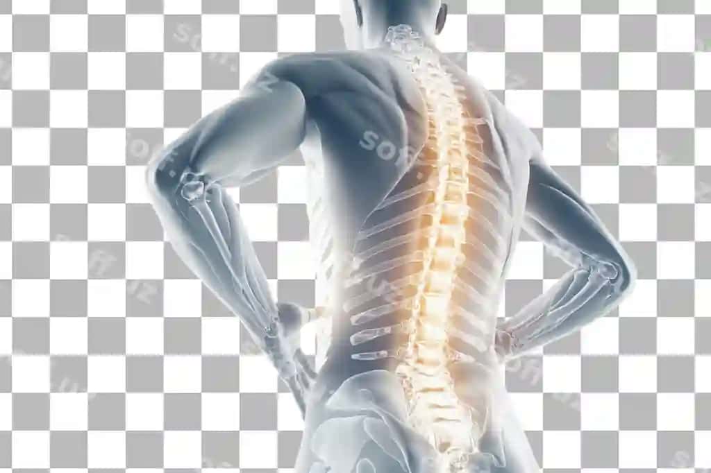 Orqa kishi o'zining orqat qoynini tutgan ajraltirilgan shaffof png | Back person holding their lower back isolated transparent png