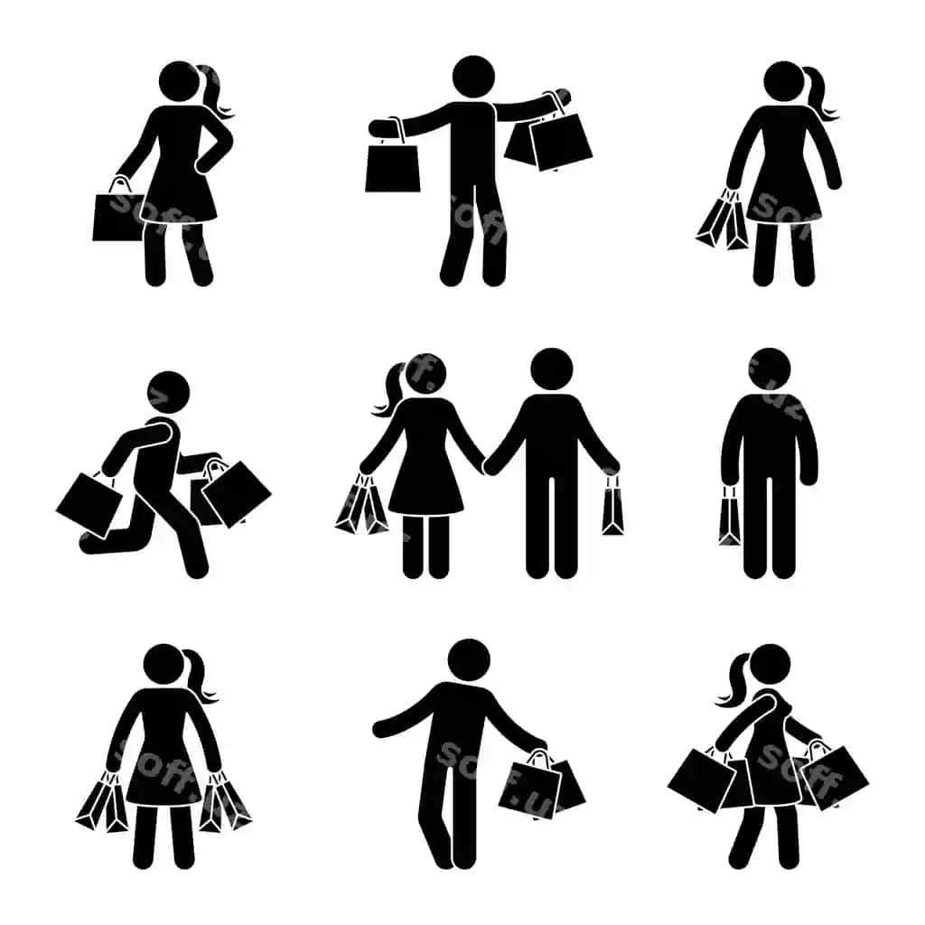 Ofis menejeri ayol, multfilm qahramoni, konstruktor dizayn komplekti | Office manager woman cartoon character constructor design set