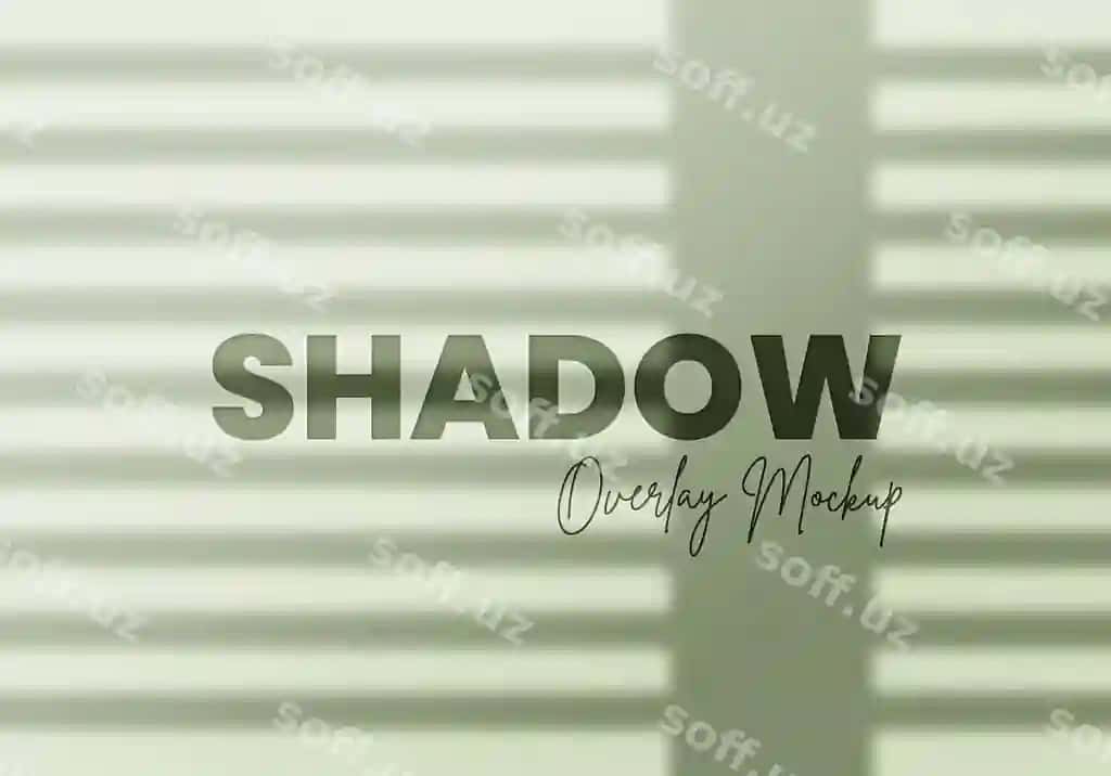 Haqiqiy soya ustiga qo'yish effektlarining mockup yuqori ko'rinish tuzilmasi bilan | Realistic shadow overlay effects mockup top view composition with