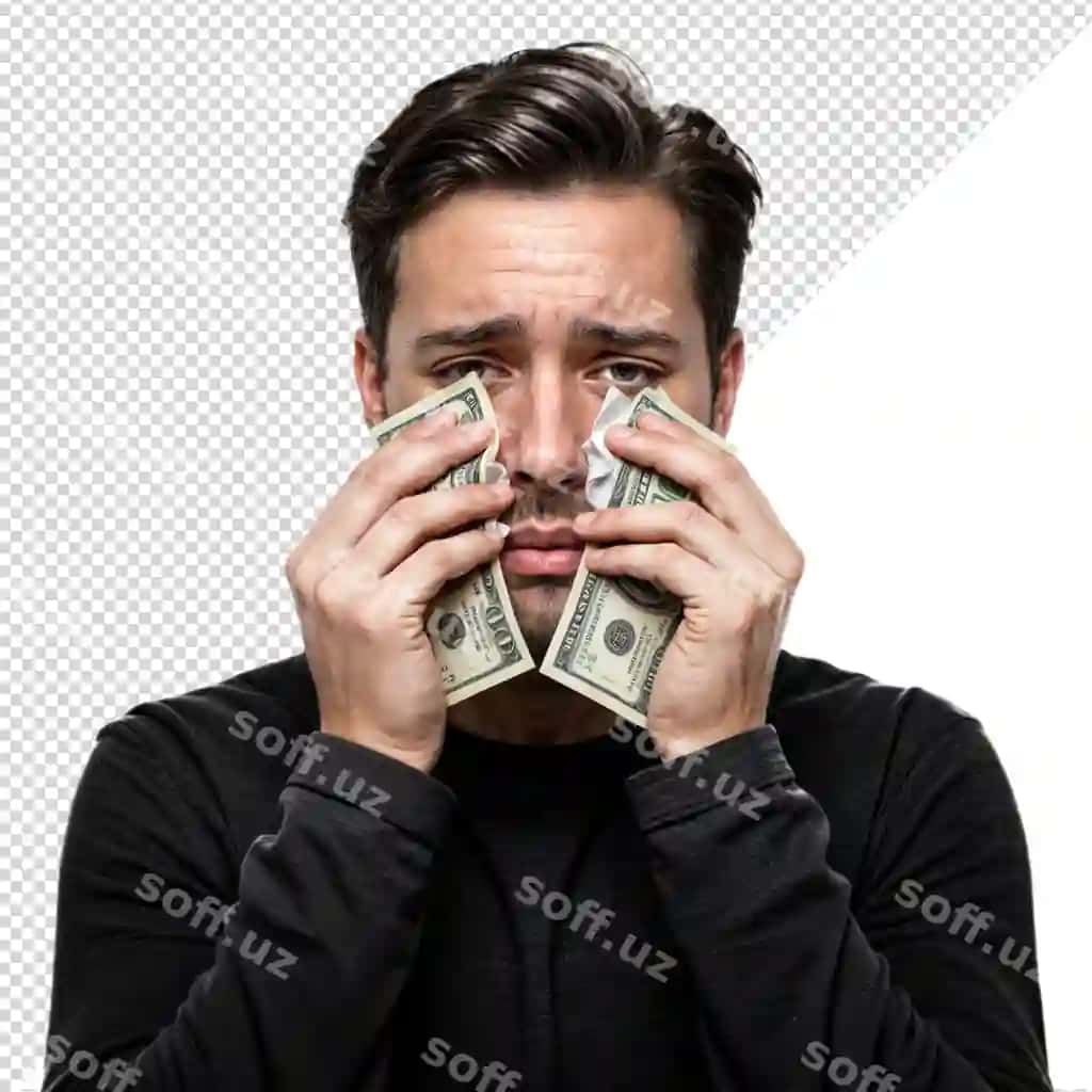 Pul yig'layotgan odam | Man crying money