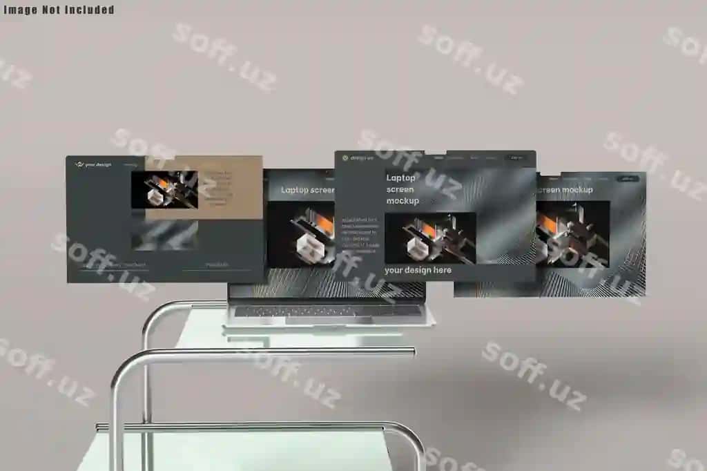 Noutbuk ekrani mockup | Laptop screen mockup
