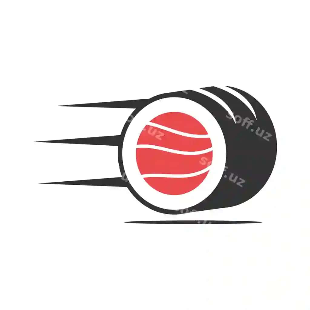 Sushi logotipi shablonining belgisi, brend identifikatori ajratilgan tekis | Sushi logo template icon illustration brand identityisolated flat