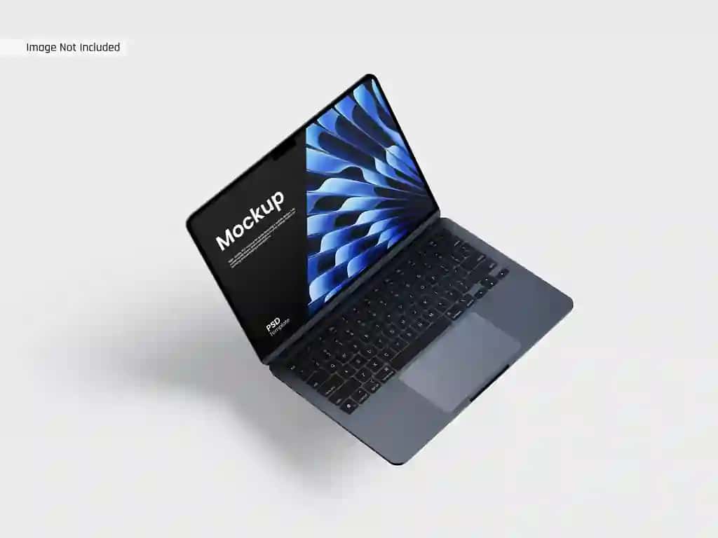 Noutbuk qurilmasi maketi mahsulot taqdimoti | Sleek laptop device mockup product presentation