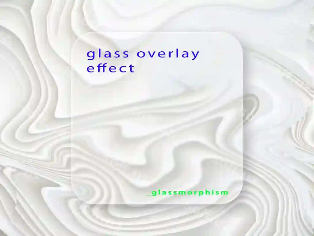 Shisha qoplamali oq aylanma tekstura effekti | Glass overlay effect white swirl texture