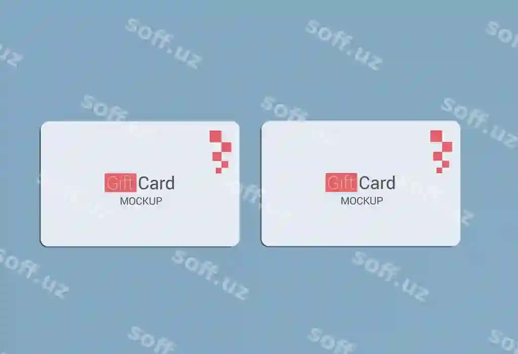 Sovg'a kartasi maketi | Gift card mockup