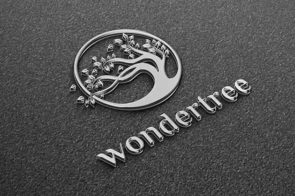 Elegant temir maket logotipi | Elegant iron mockup logo