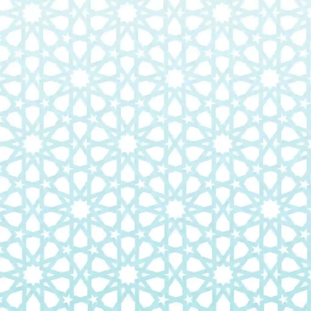 Islom geometrik yulduz mozaikasi och ko'k | Islamic geometric star mosaic pale blue