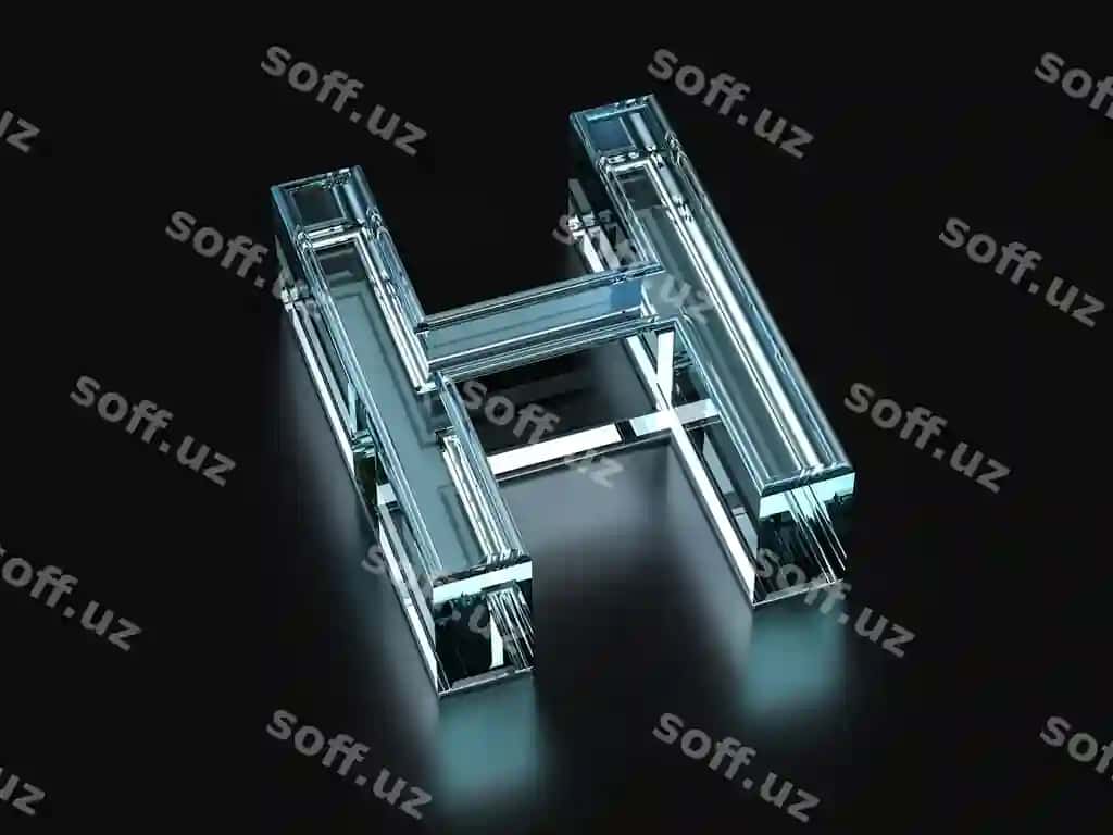 Shisha h harfi | Glass letter h