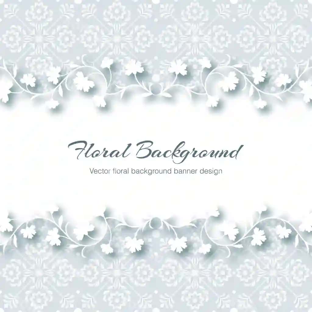 Yorqin rangli chiroyli gulli banner foni premium vektor | Light color elegant floral banner background premium vector