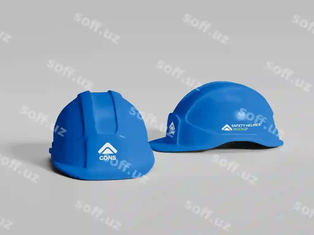 Qurilish bosh poyafati namunasi | Construction helmet mockup